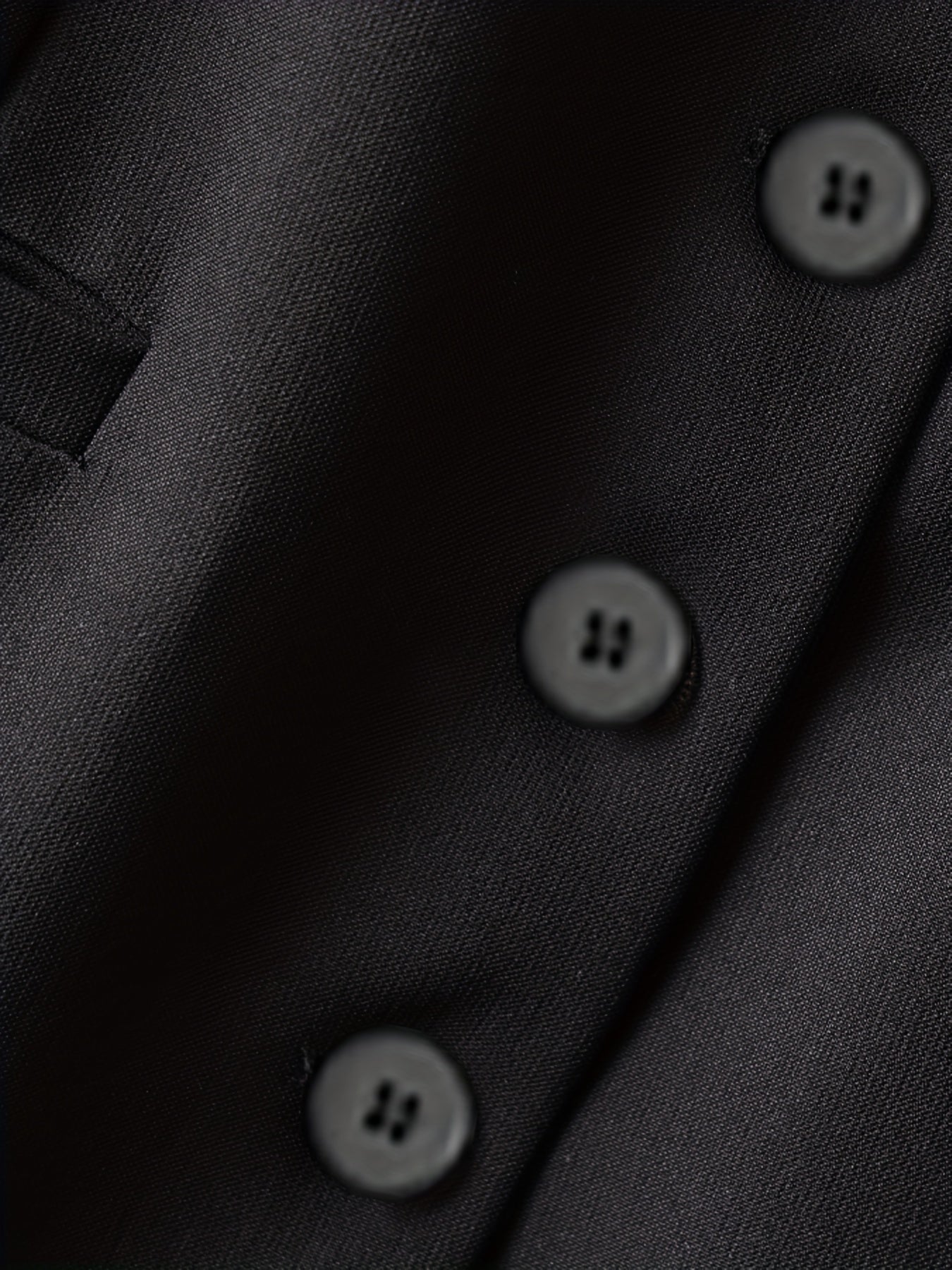 Women's Black Sleeveless V-Neck Woven Polyester Vest for Office and Casual Wear