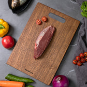 Mold-Resistant Sapele Hardwood Chopping Board Double-Sided for Vegetables and Fruits