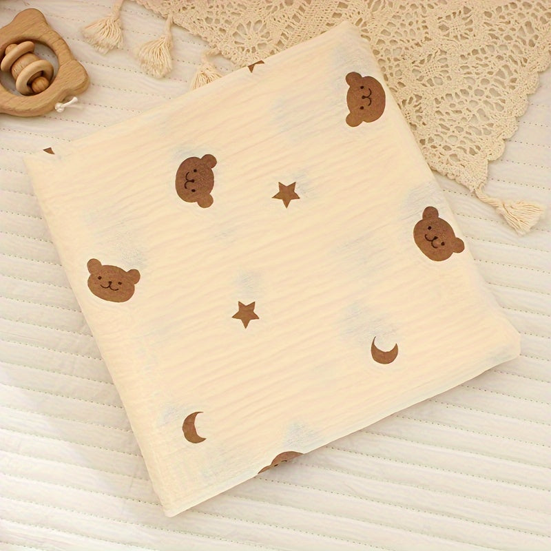 Manta de arrullo para bebés y niños pequeños 100% algodón doble capa toalla de baño suave