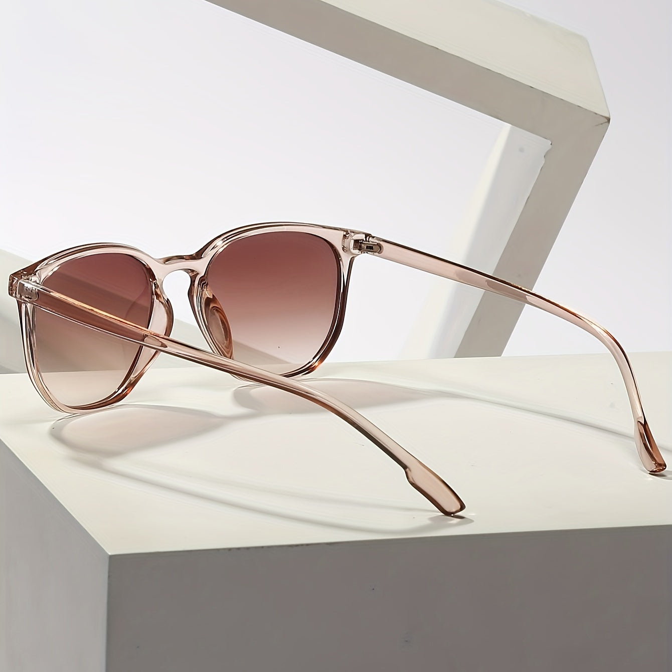 Ретро многоугольные модные очки с градиентными линзами для спорта и городского стиля