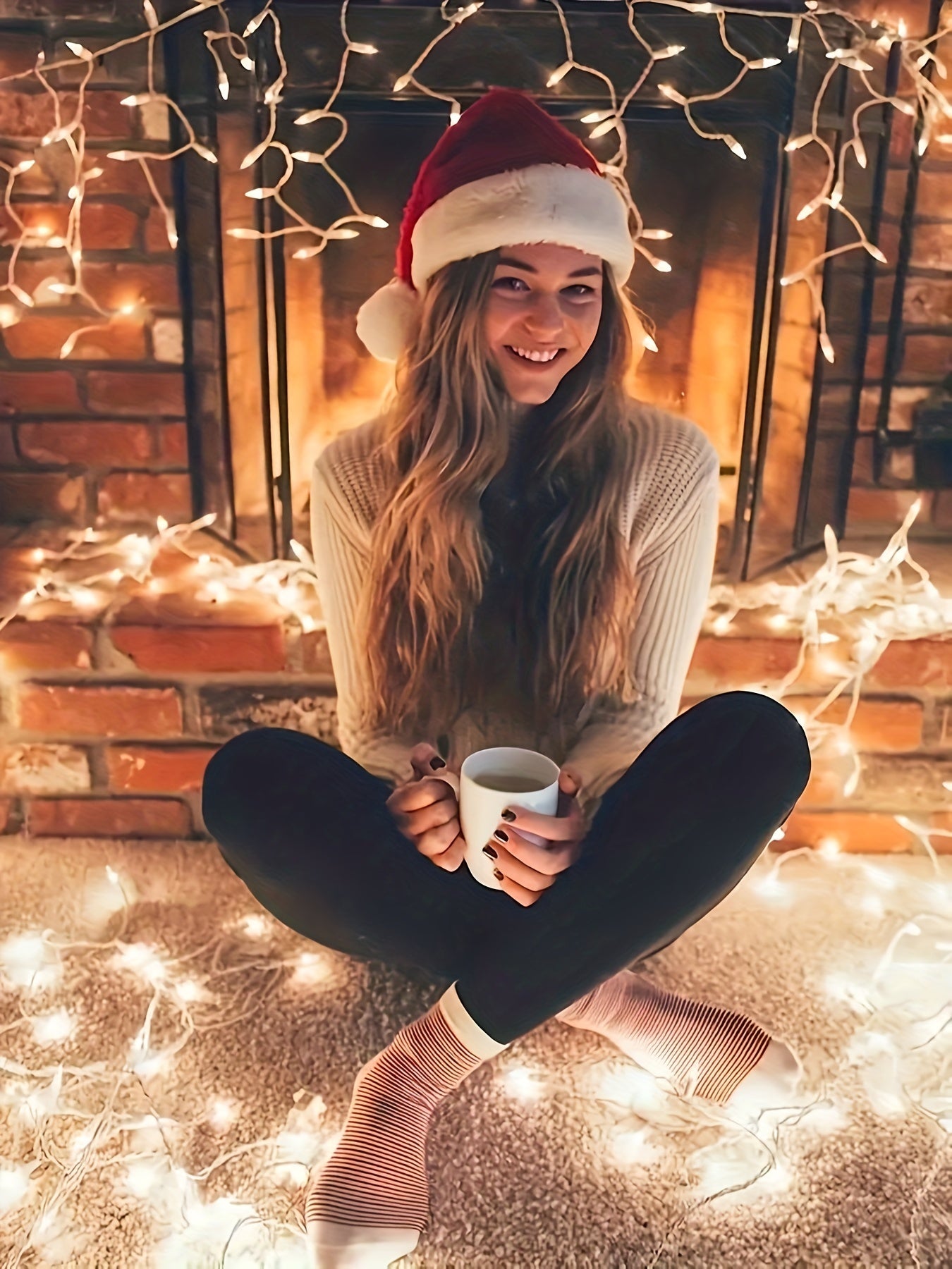 Women's Tummy Control Shaping Pants with Plush Lining and High Elasticity