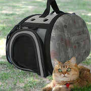 Foldable EVA Cat Carrier with Breathable Design and Zipper Closure for Outdoor Travel
