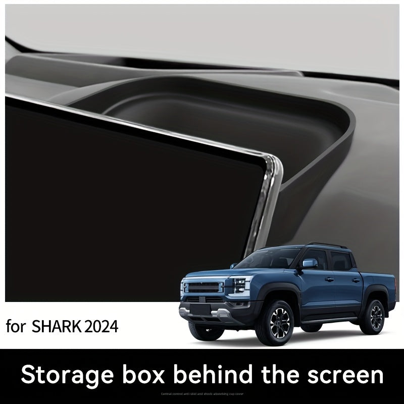 Rear Console Storage Tray Silicone Car Interior Organizer for Dashboard and Screen