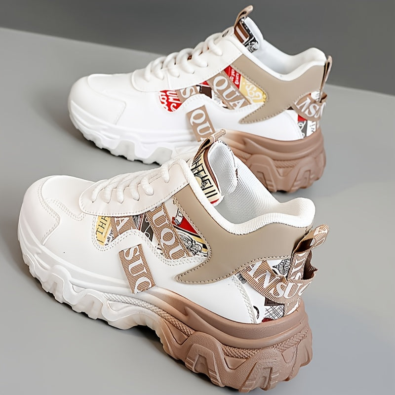 Women's Lightweight Breathable Running Shoes with Color Block Design