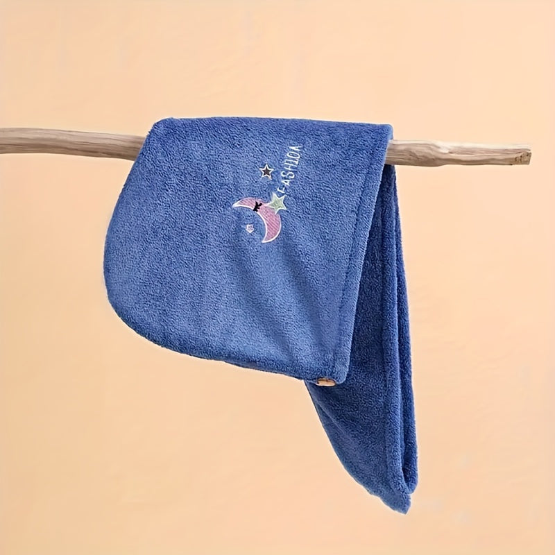 Women's Thick Absorbent Hair Drying Towel Headband Bath Cap