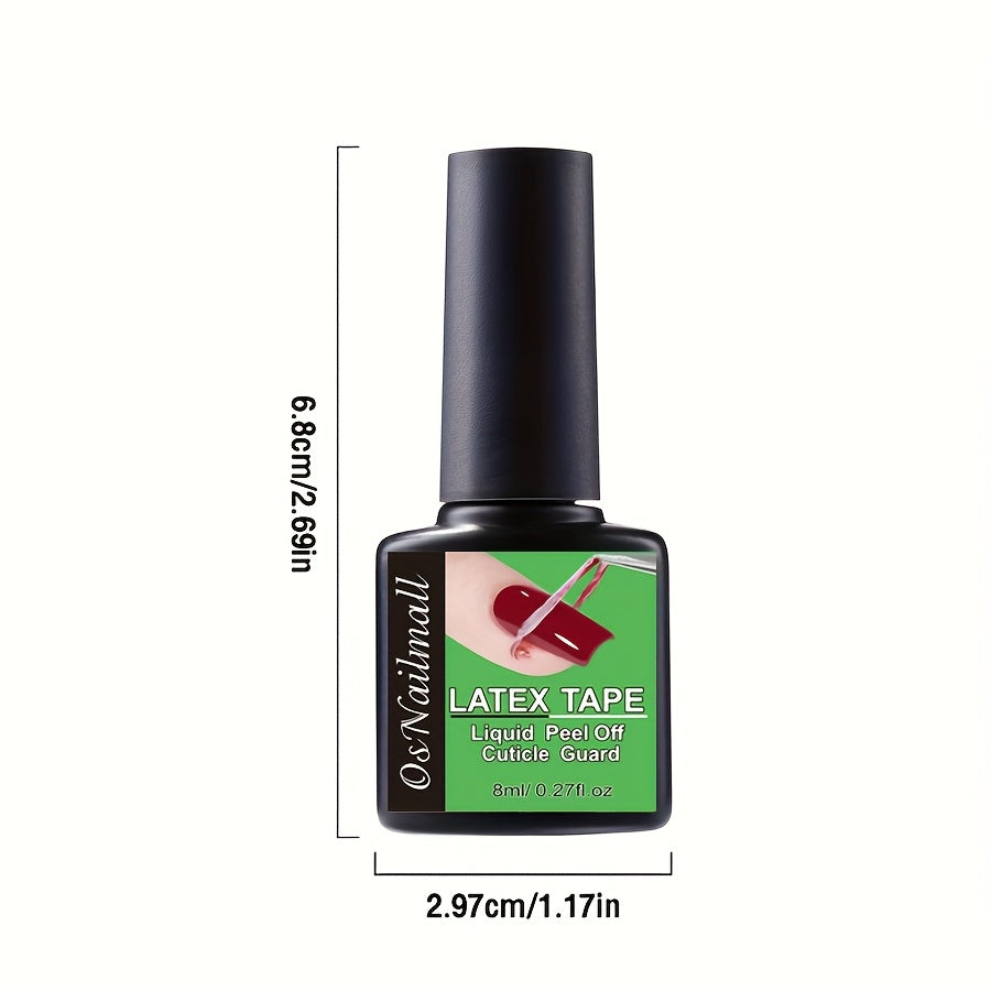 Cuidado de uñas unisex protector de cutículas exfoliante barrera color beige claro herramienta de manicura