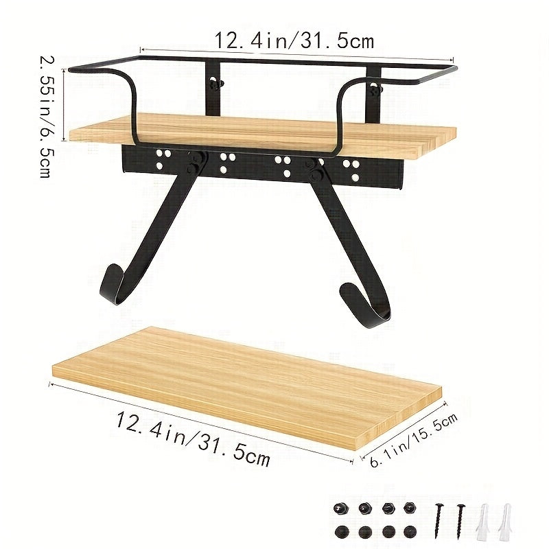 Adjustable Iron Wall Hangers with Silicone Pads and Wire Straps for Ironing Boards