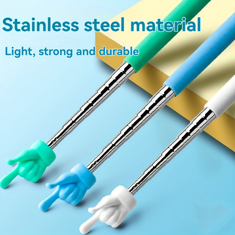 Stainless Steel Telescopic Teaching Pointer Sticks 2 Pack Classroom Use