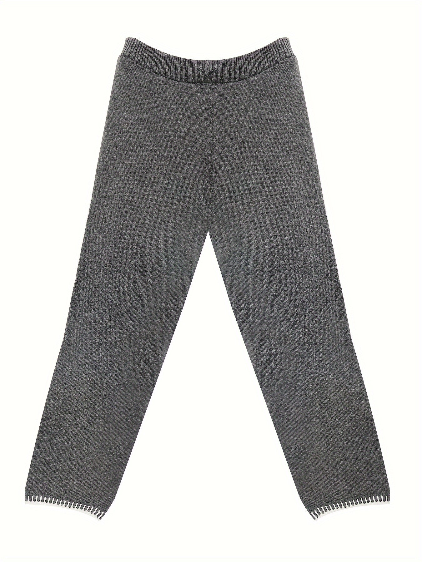 Girls Cotton Color-Blocked Pants and Sweater Set