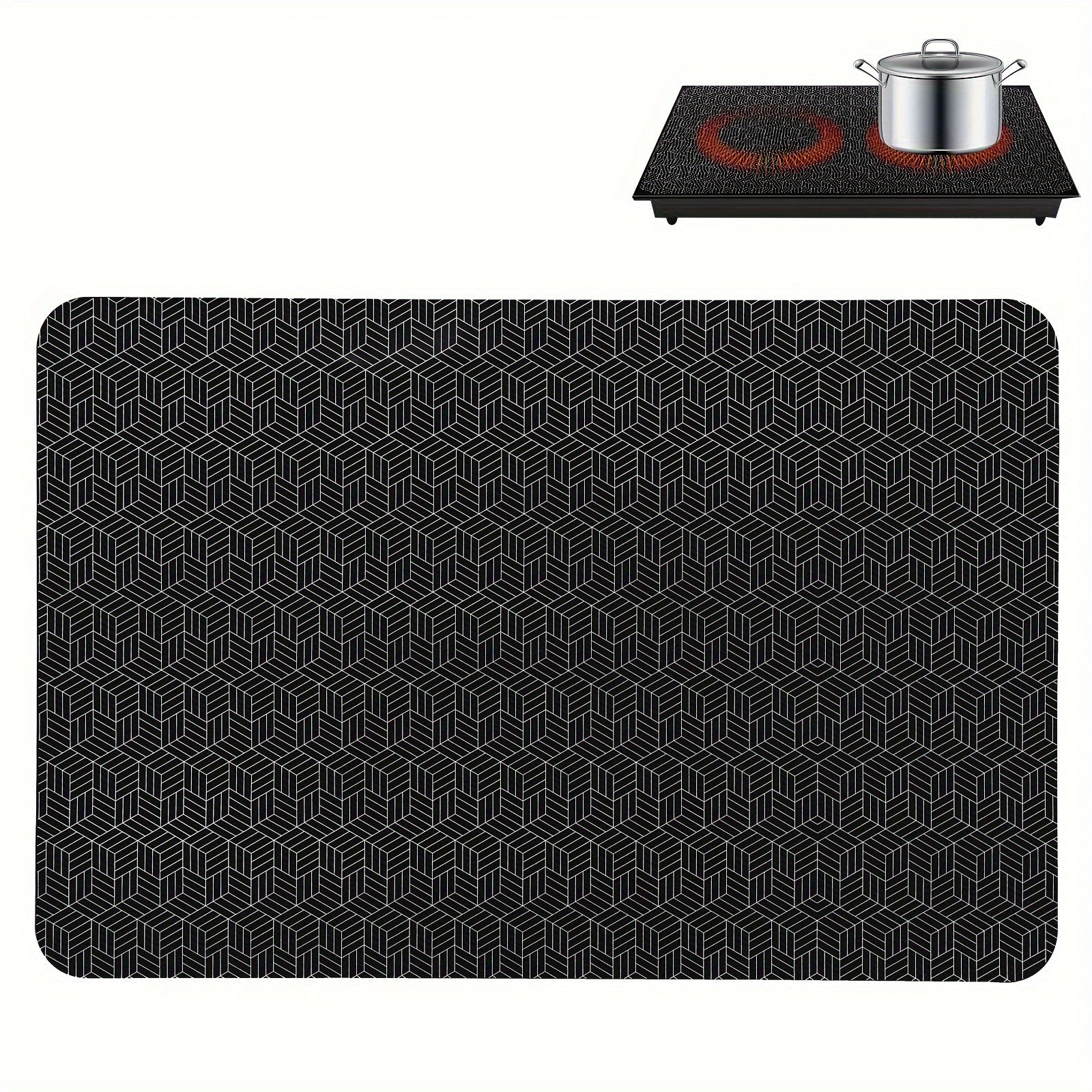 Kattaroq Silikon Induksion pechka mato, issiqlikka chidamli, chizilmaydigan oshxona himoyachisi