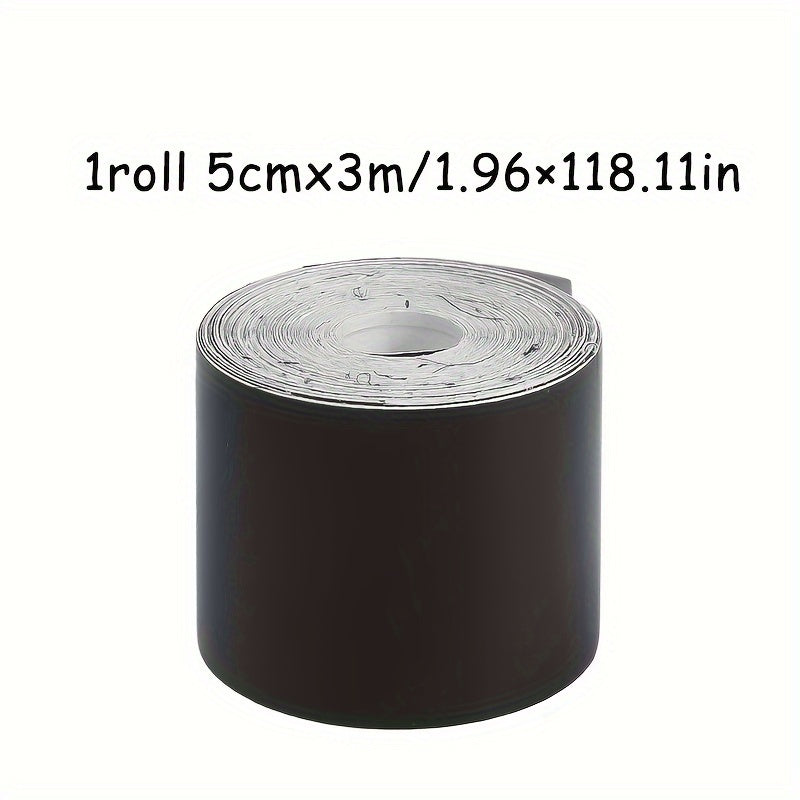 Avtomobil ichki bezak chizig'i mat qora vinil qoplama filmi, 3/5/7/10 sm