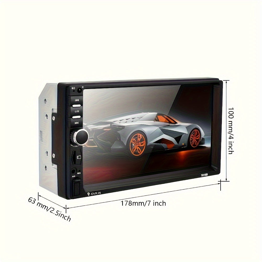 Car Multimedia Player 17.78cm 2Din Car Stereo System Wireless Mirror Link FM