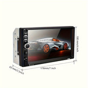 Car Multimedia Player 17.78cm 2Din Car Stereo System Wireless Mirror Link FM