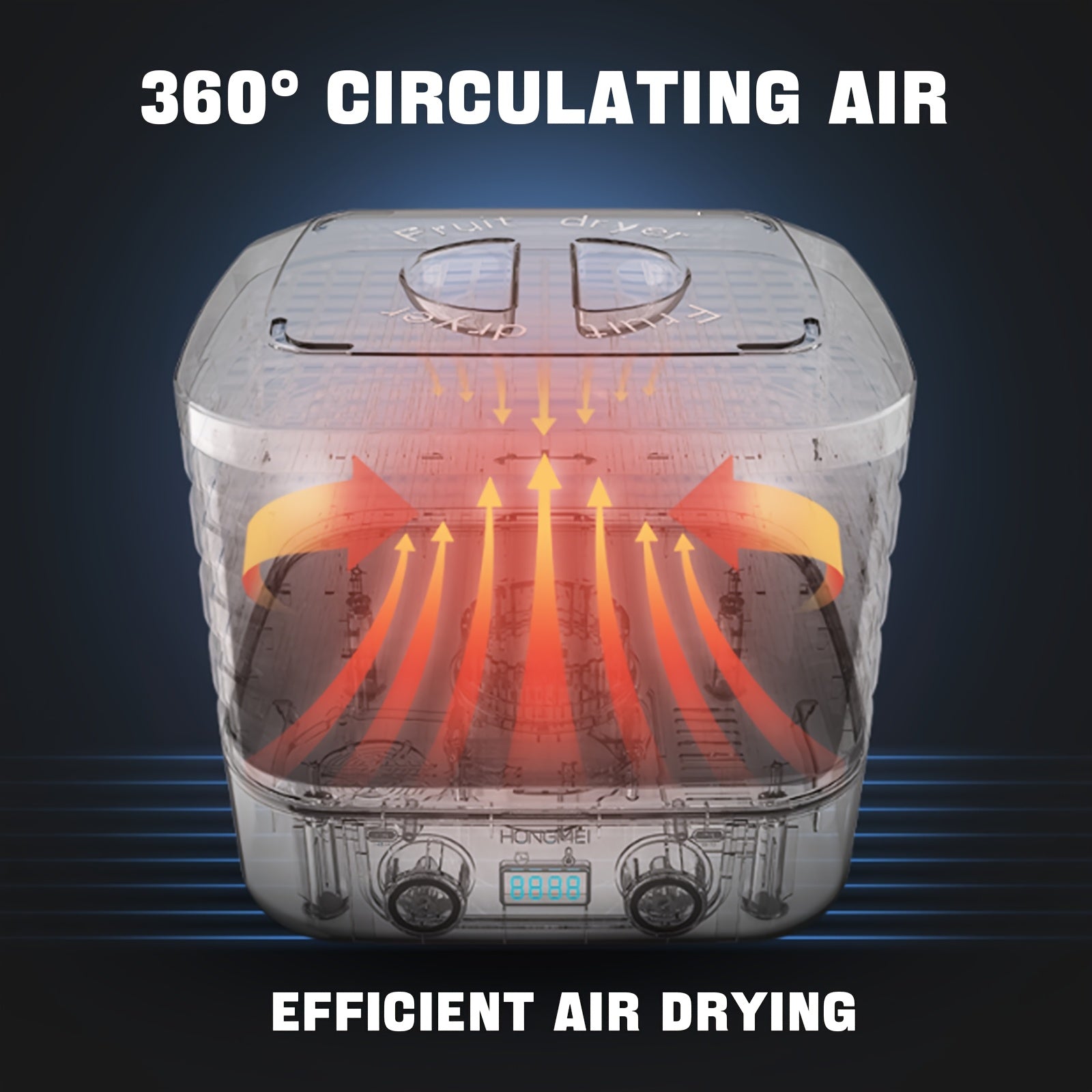 3-уровневая сушилка для продуктов питания белая, простая в использовании круглая машина для сушки фруктов и овощей для джерки, кожаных закусок