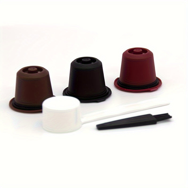 Three-Piece Reusable Coffee Capsule Shells for Nespresso with Filters
