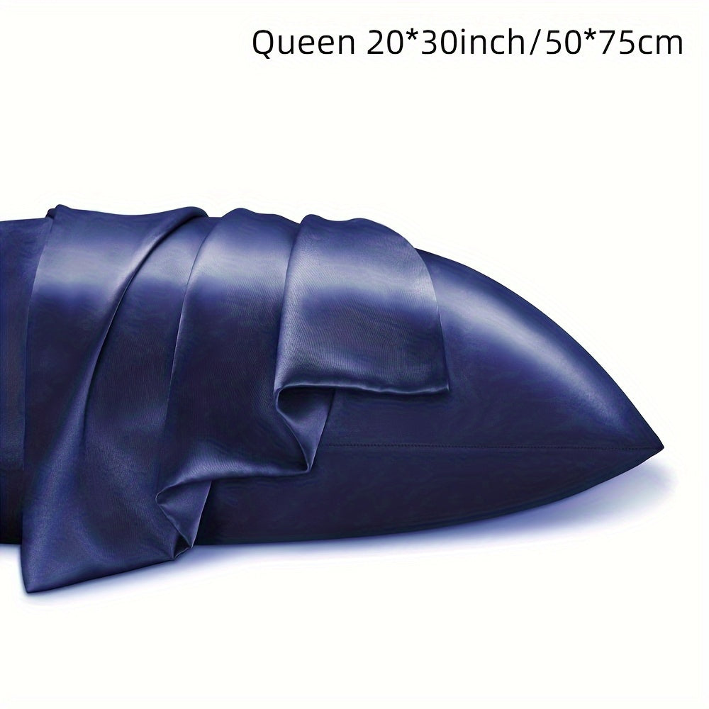 Double-Sided Summer Silk Pillowcase with Viscose Core, Smooth and Silky Feel