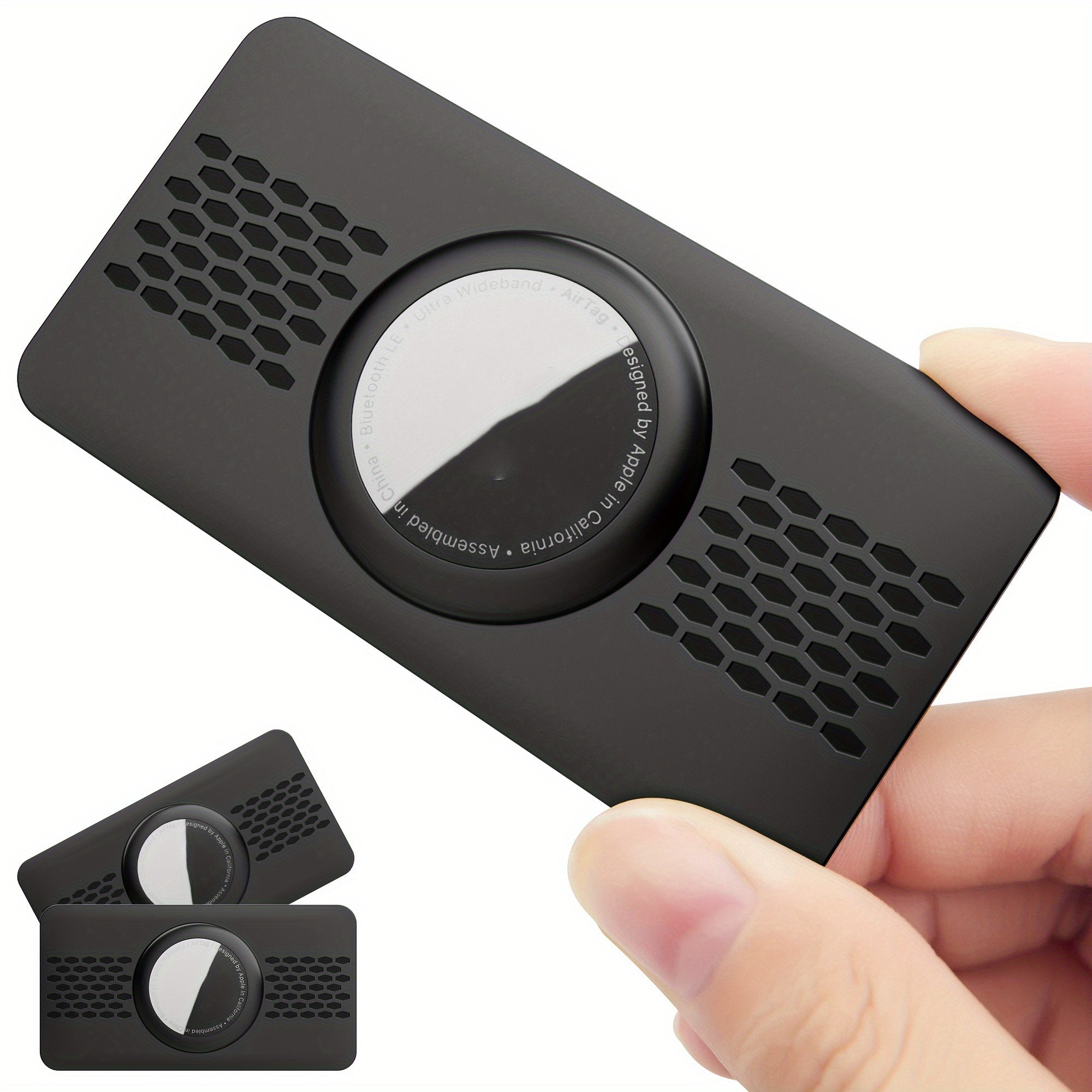 Uniseks yupqa karbon tolasi Airtag hamyon karti tutqich himoya qutisi kredit karta o'lchami