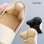 Unisex Heel Grip Liners Adjustable Anti-Slip Cushion for Loafers Gray/Pink