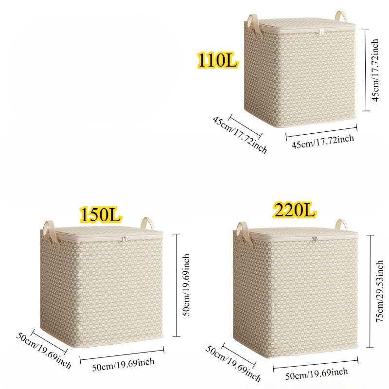 Foldable Storage Bag Waterproof Soft Fabric with Wide Handles for Clothing Bedding Toys