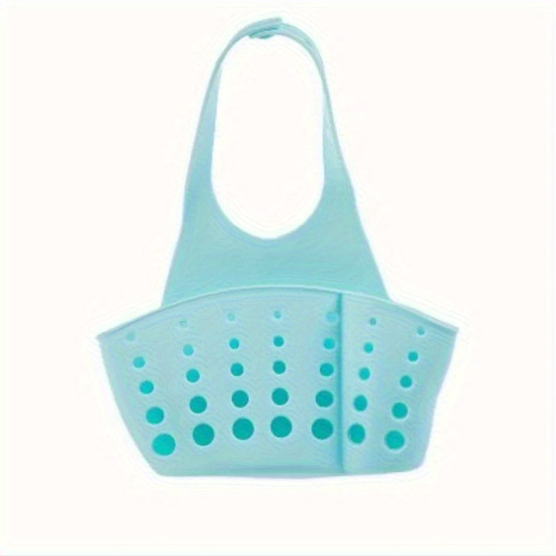 Kitchen Sink Caddy Adjustable Plastic Space-Saving Organizer for Soap and Sponge Storage