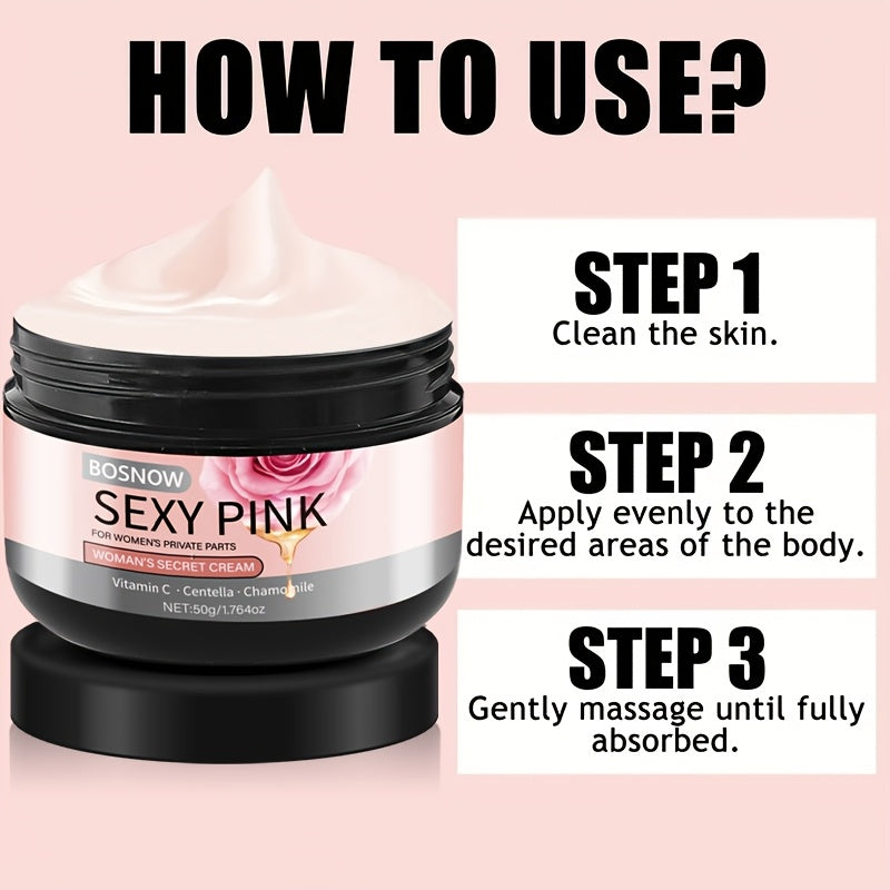 Crema reparadora para la piel de mujeres para áreas sensibles con vitamina C y rosa hidratante hipoalergénica