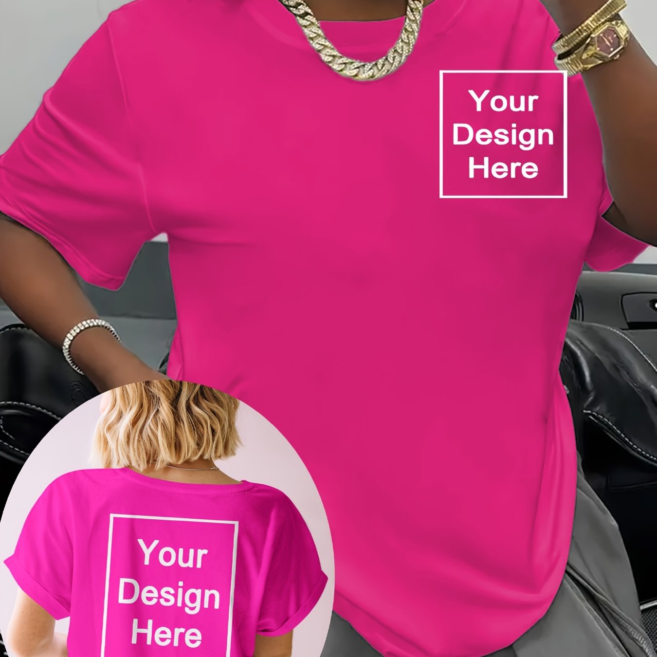 Camiseta deportiva casual para mujer de talla grande azul de manga corta uniformes de entrenamiento personalizados