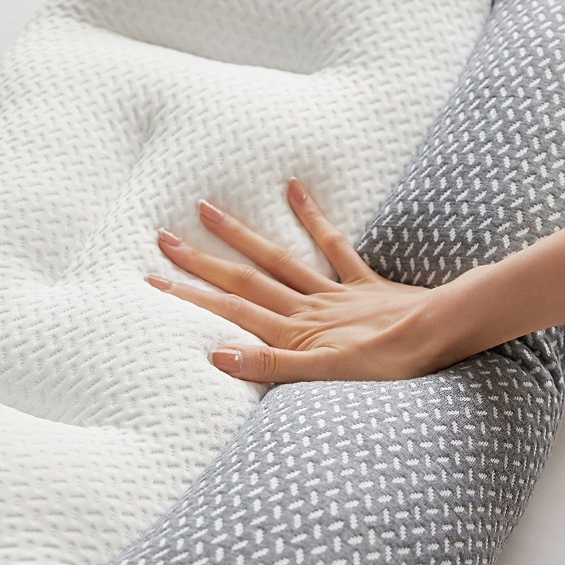 Soft Polyester Neck Pillow with Ergonomic Design for Pain Relief Adjustable for All Sleeping Positions