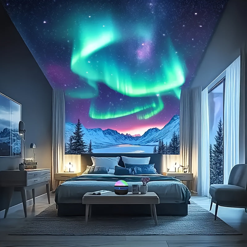 LED Star Aurora Night Light Projector for Bedroom Dimmable Color Changing USB Powered