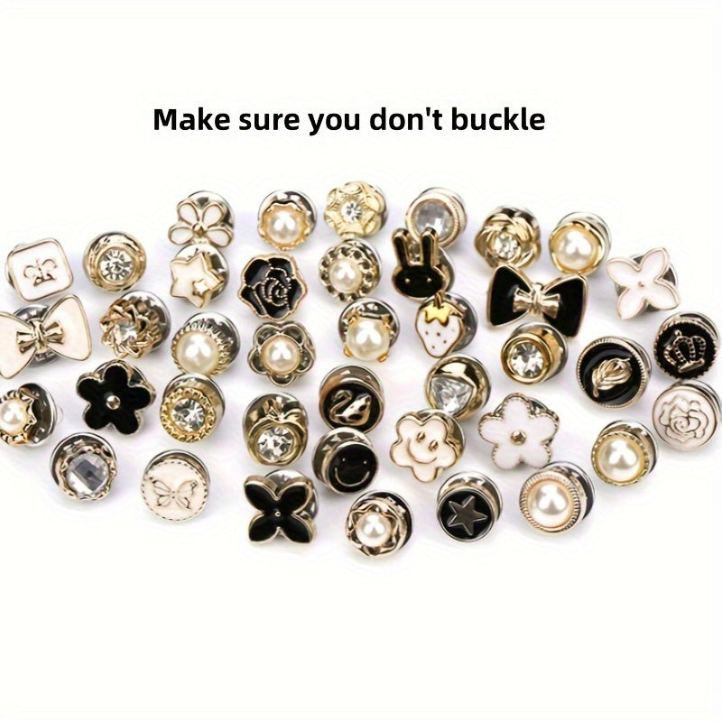 Set of 30 Minimalist Alloy Safety Pins for Clothing and Accessories