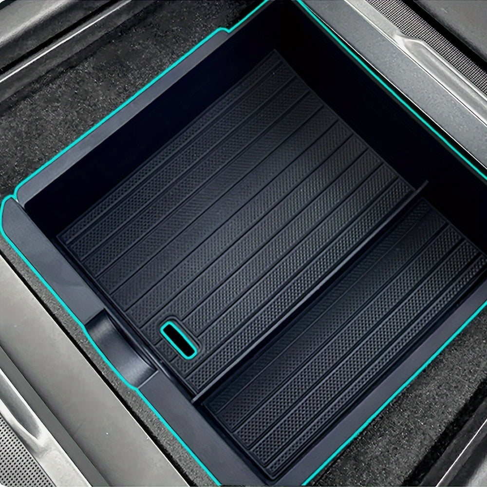 Car Interior Center Console Armrest Storage Box Set for Tesla Model 3 and Y