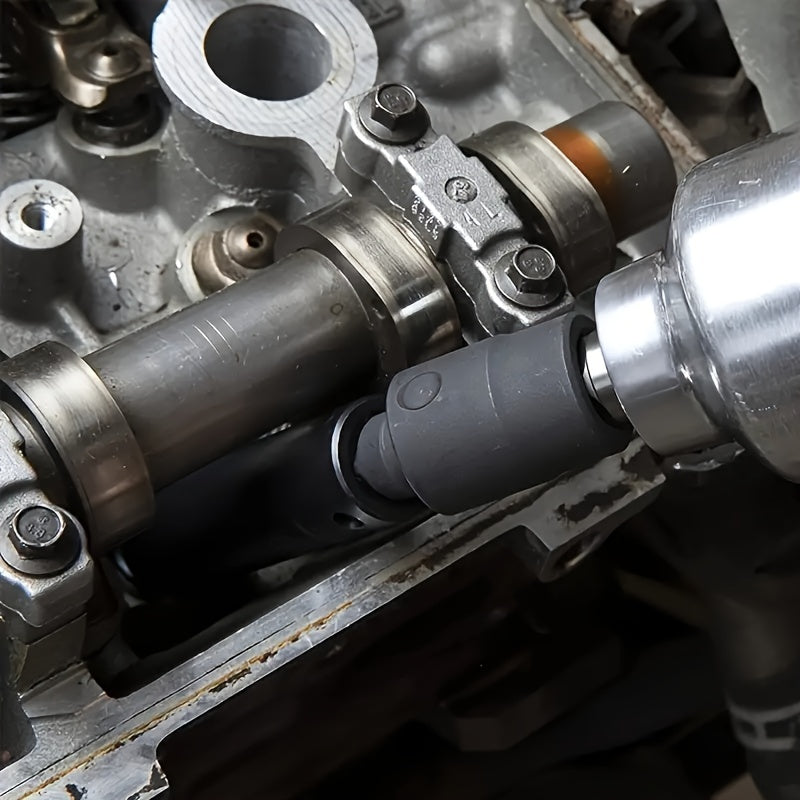 Juego de llaves de juntas universales de 3 piezas de acero con giro de 360° y extensión de impacto