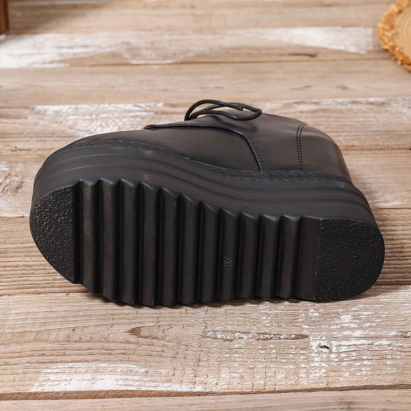Zapatos de plataforma blancos para mujer con cremallera, suela gruesa y tacón alto