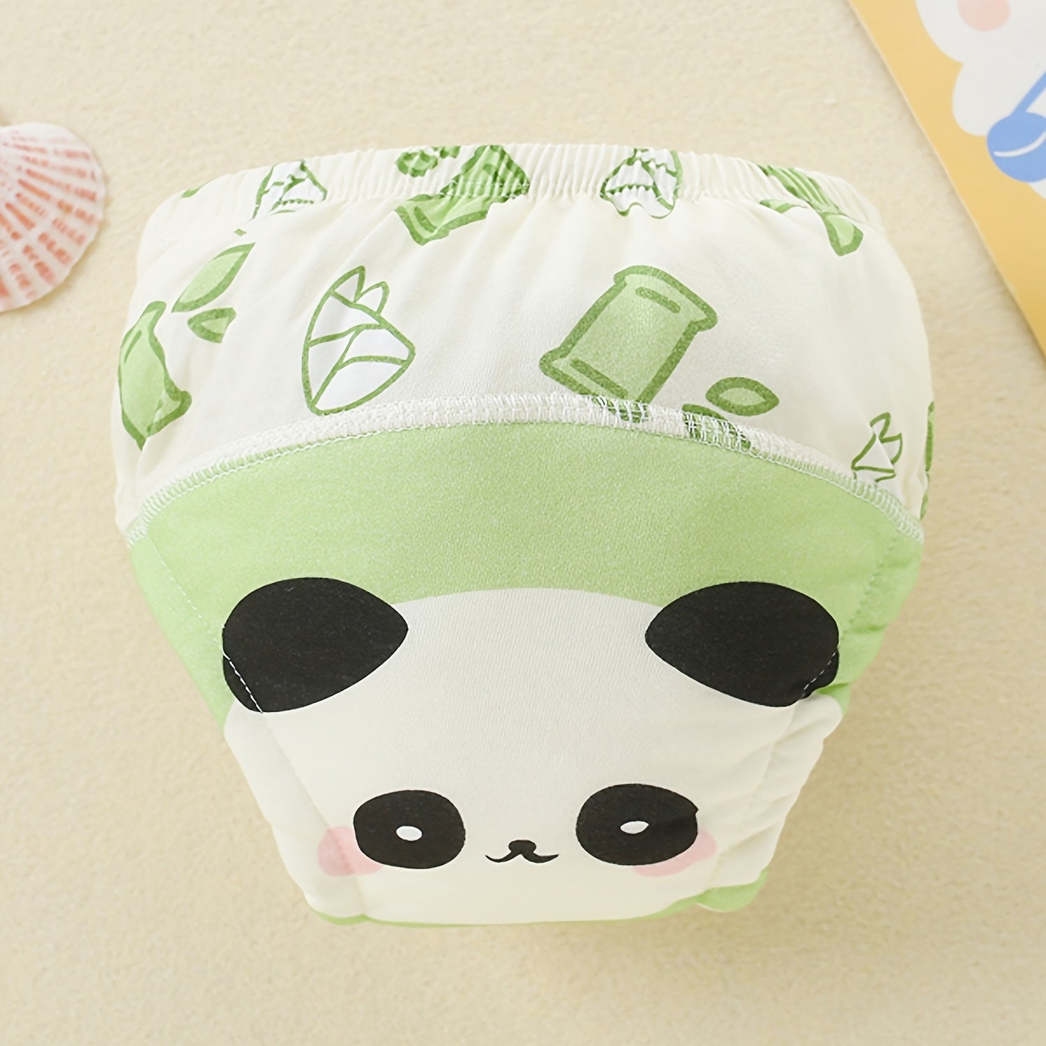 Juego de 8 pantalones de entrenamiento reutilizables con estampado de animales para entrenamiento en el orinal en azul gris claro