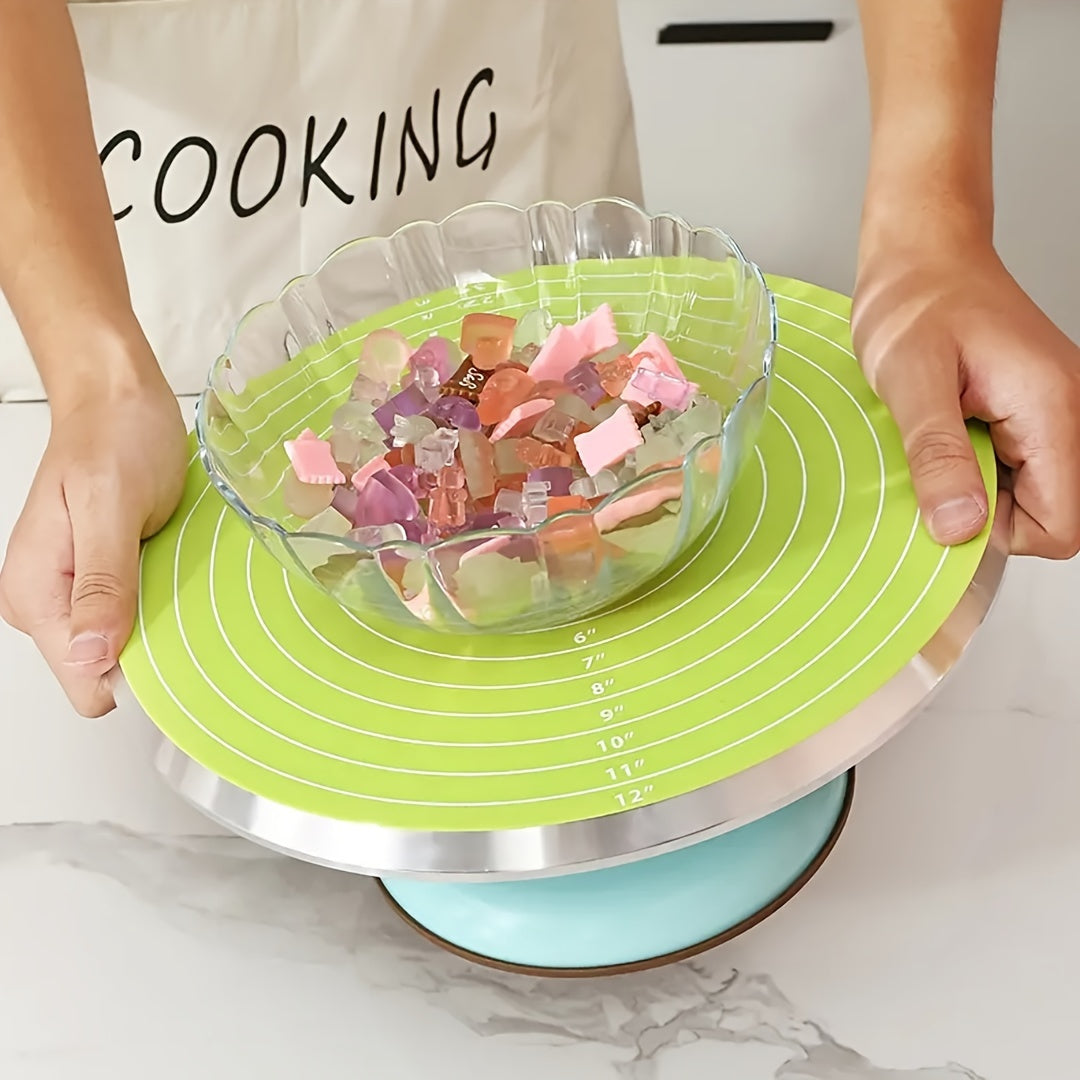 Silicone Pastry Mat Non-Stick Heat-Resistant Baking Mat for Cake Decorating
