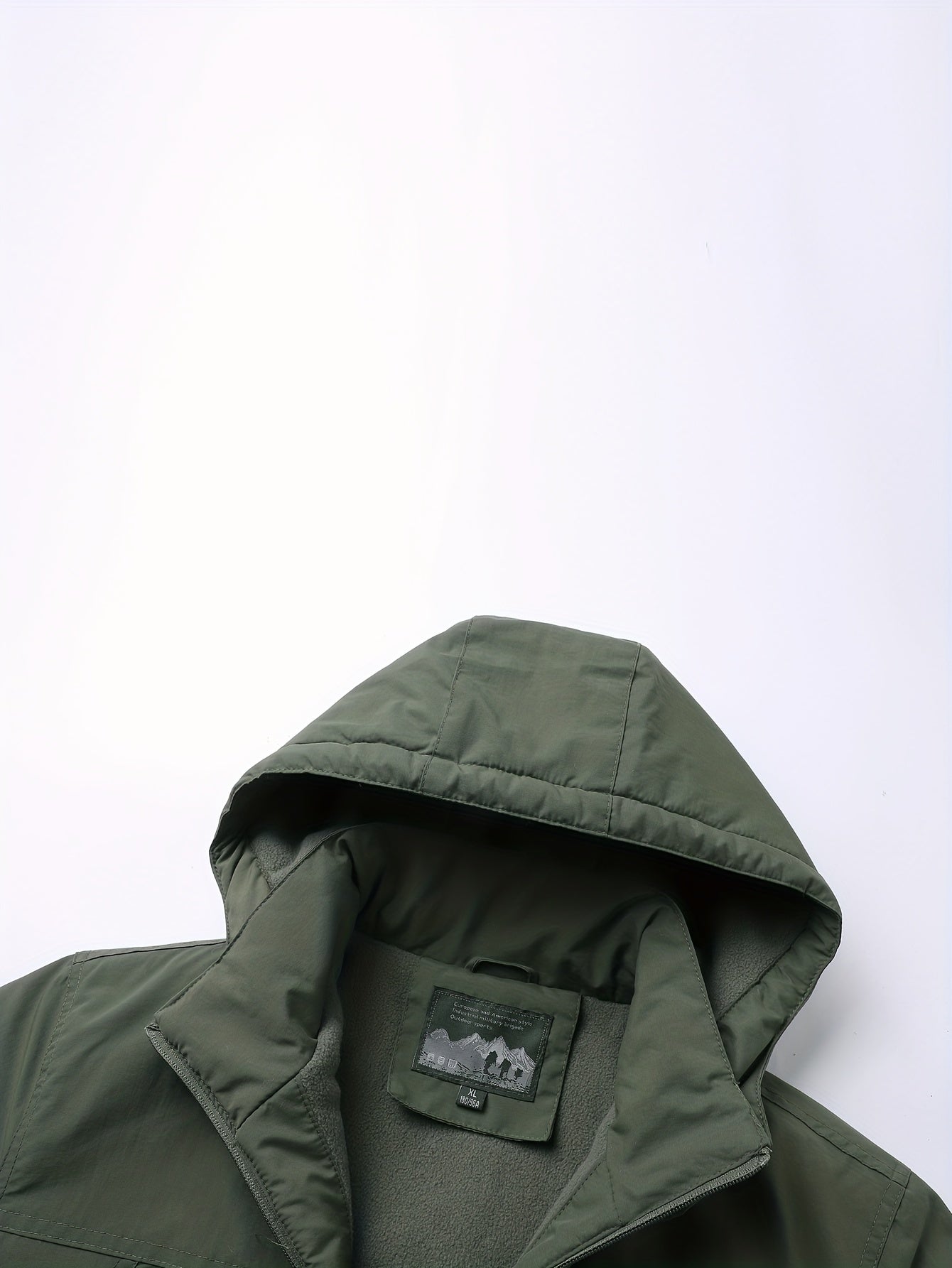 2024 Yangi Qish Erkaklar Mustahkam Rangli Kurtka Tashqi Norasmiy Kapüşonli Fleece Palto