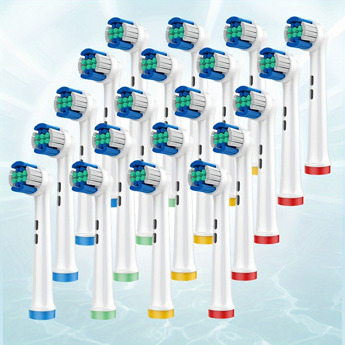 Cabezas de cepillo de dientes eléctricas reemplazables, limpieza multifuncional en múltiples ángulos, paquete de 4/8/20