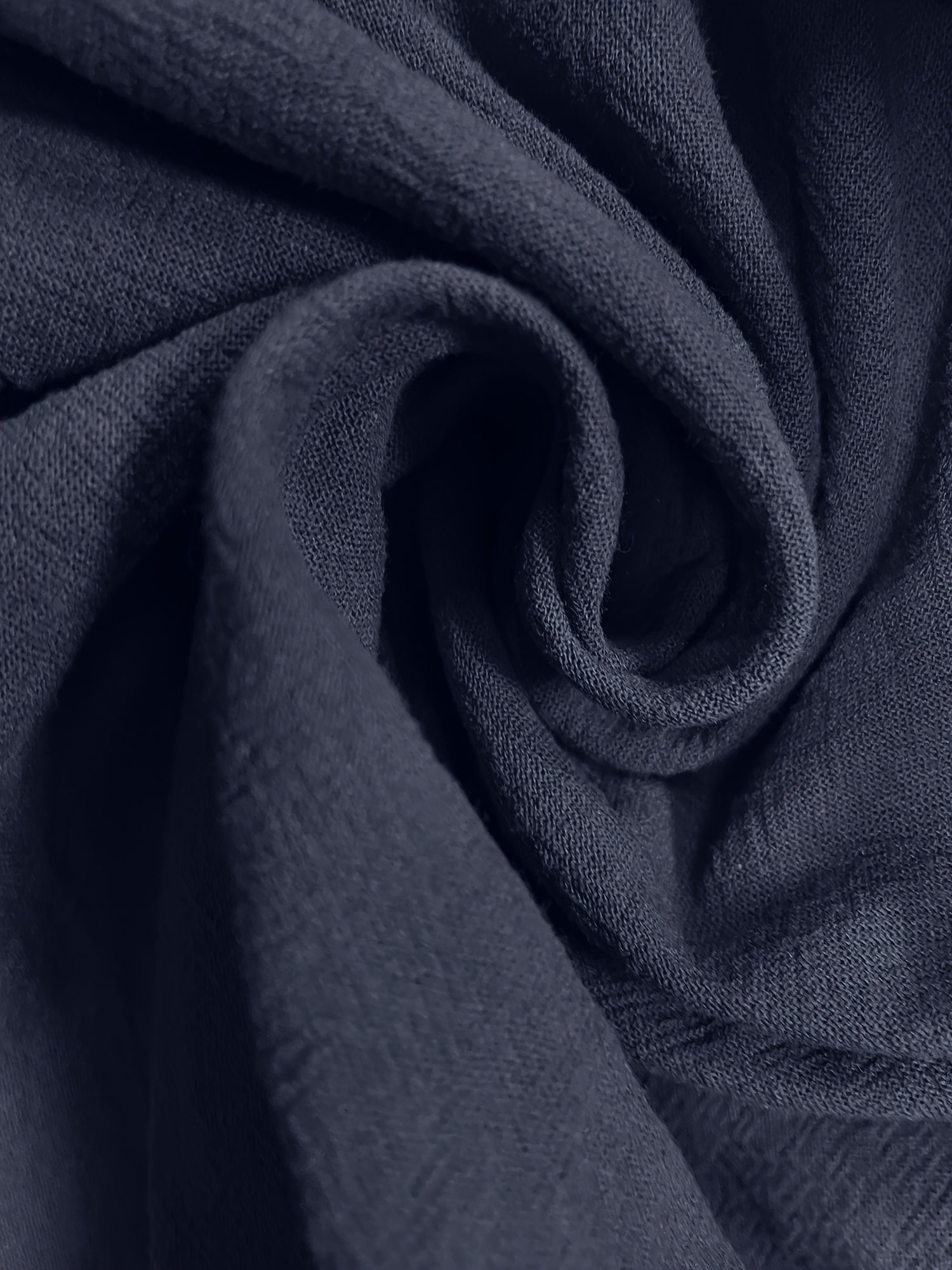 Solid Color Cotton Crew Neck Dress for Spring Fall Casual Fitted Non-Stretch