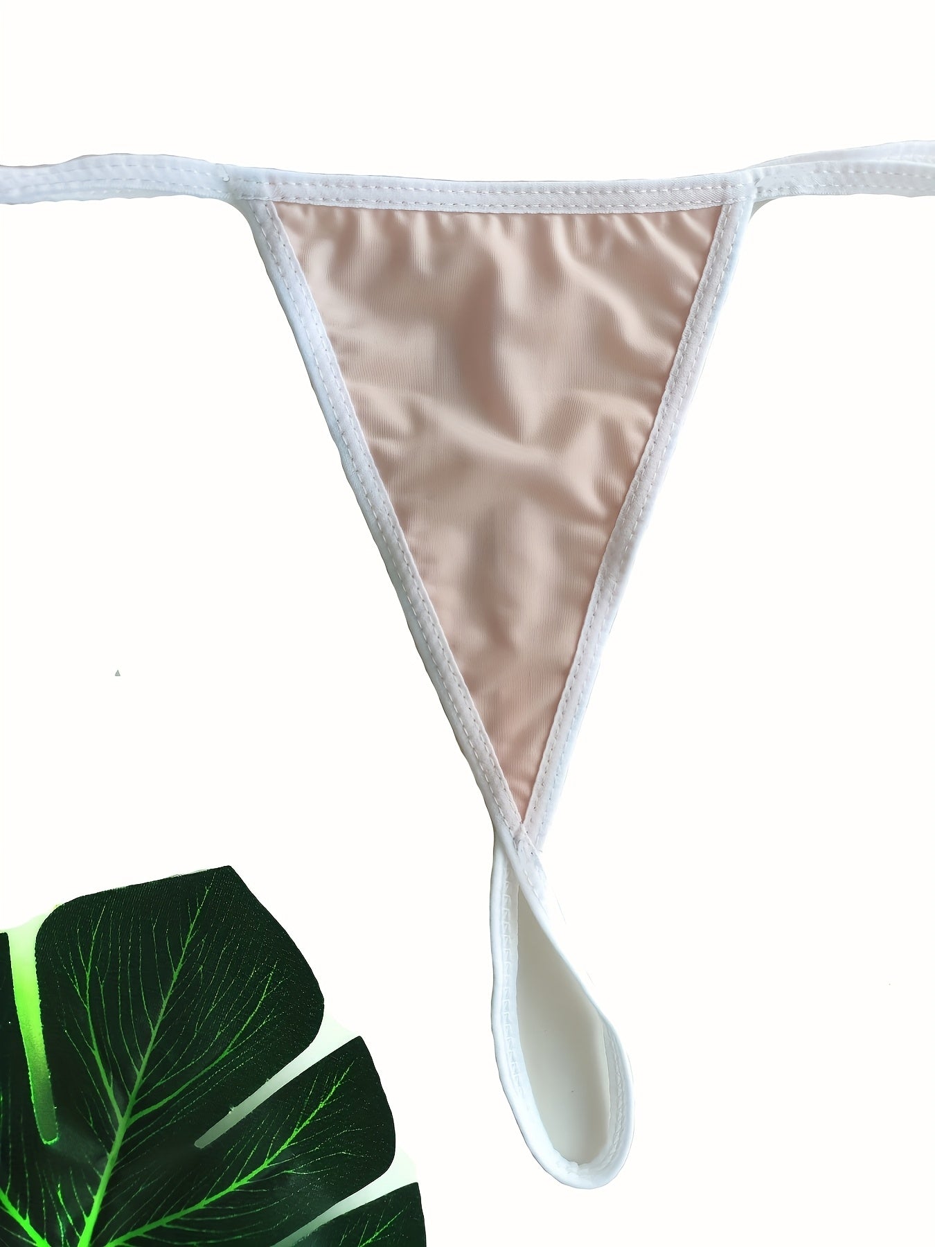 Beige Adjustable Triangle Lingerie Set for Women Soft Polyester Casual Sizes S XL