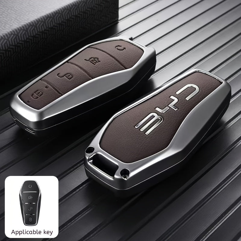 Universal Faux Leather Car Key Cover Protective Case with Anti-Drop Feature