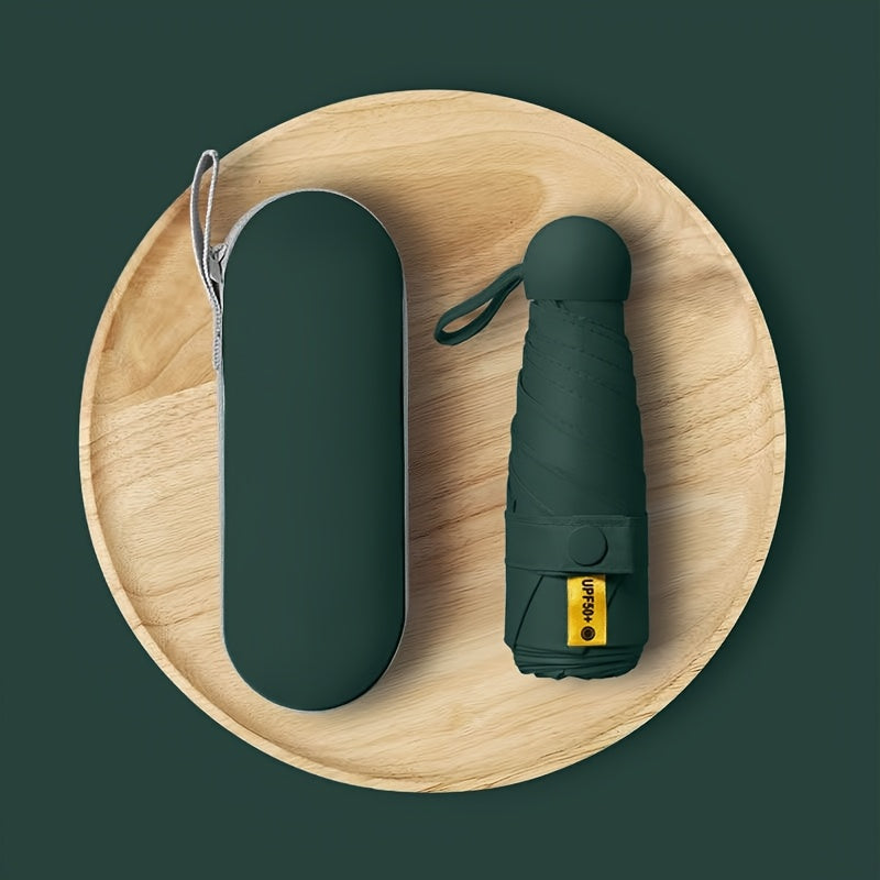 Mini Sun Umbrella with UV Protection Foldable Compact Lightweight Waterproof for Men Women