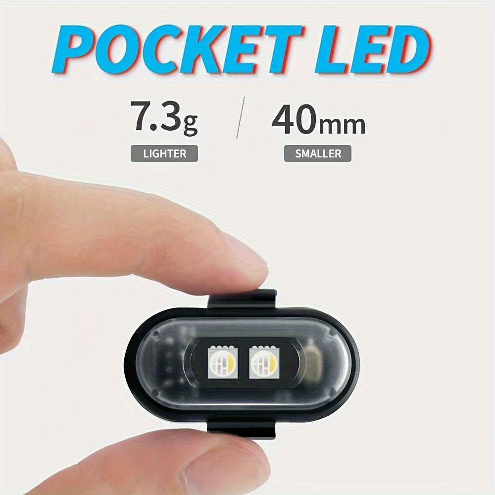 Luces de tira LED para aviones con control remoto, 8 colores, carga USB para coche, motocicleta, dron, bicicleta, IP65