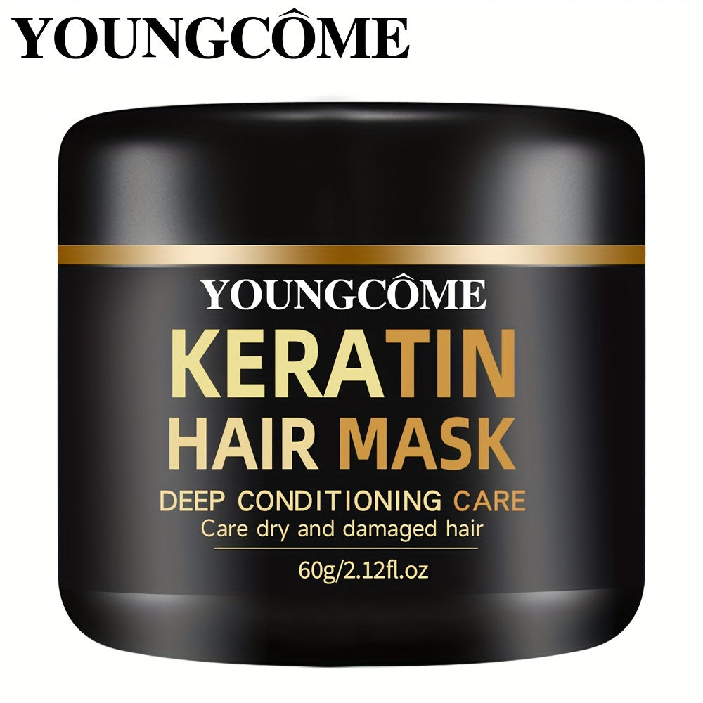 Unisex Hair Mask with Keratin for All Hair Types Moisturizing Cream