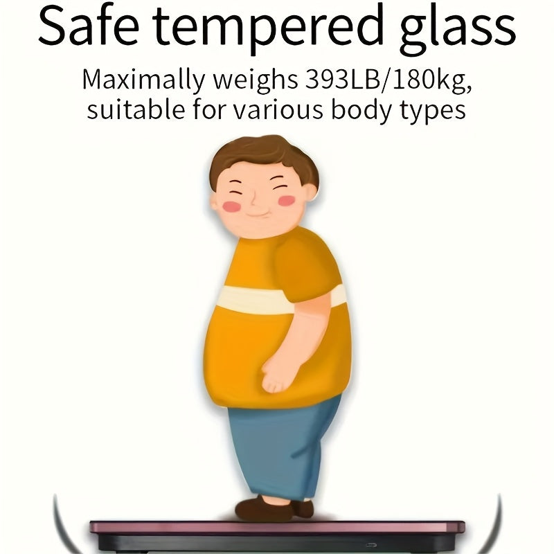 Báscula de peso Wi-Fi con pantalla LED y monitor de temperatura para fitness y dieta en casa