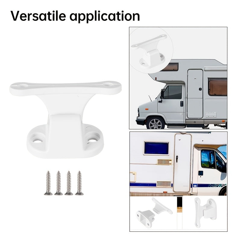 Nylon Door Stopper Set for RVs White T-Shaped Civilian Campers