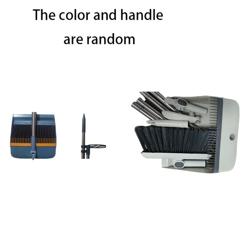 Ichki tozalash uchun amaliy supurgi to'plami - Qattiq pol uchun yumshoq tuklar va egiluvchan zanglamaydigan po'latdan yasalgan tutqich bilan mustahkam supurgi va chang to'plagichni o'z ichiga oladi - Polni supurish uchun zarur tozalash materiallari.