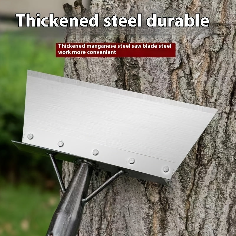 Pala de jardín de acero inoxidable para deshierbe, remoción de nieve y limpieza exterior