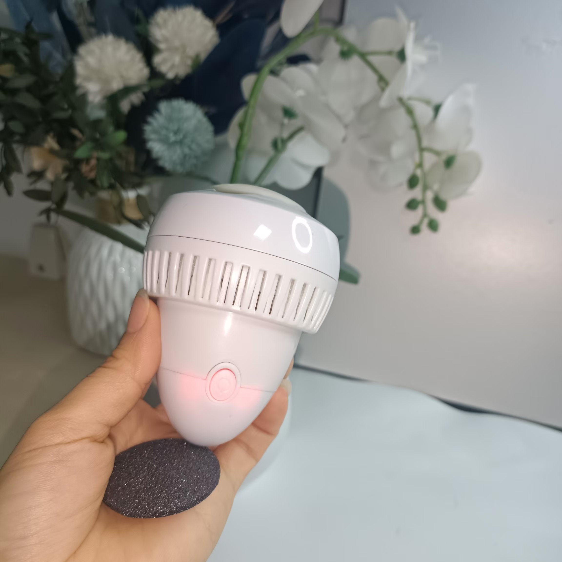 USB перезаряжаемая ванна для ног для удаления мозолей и омертвевшей кожи, 2 режима скорости, диаметр 6,5 см, высота 9 см, праздничный подарок для домашнего спа