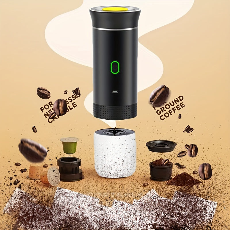 Portable 3-in-1 Coffee Maker for Travel and Home USB Rechargeable