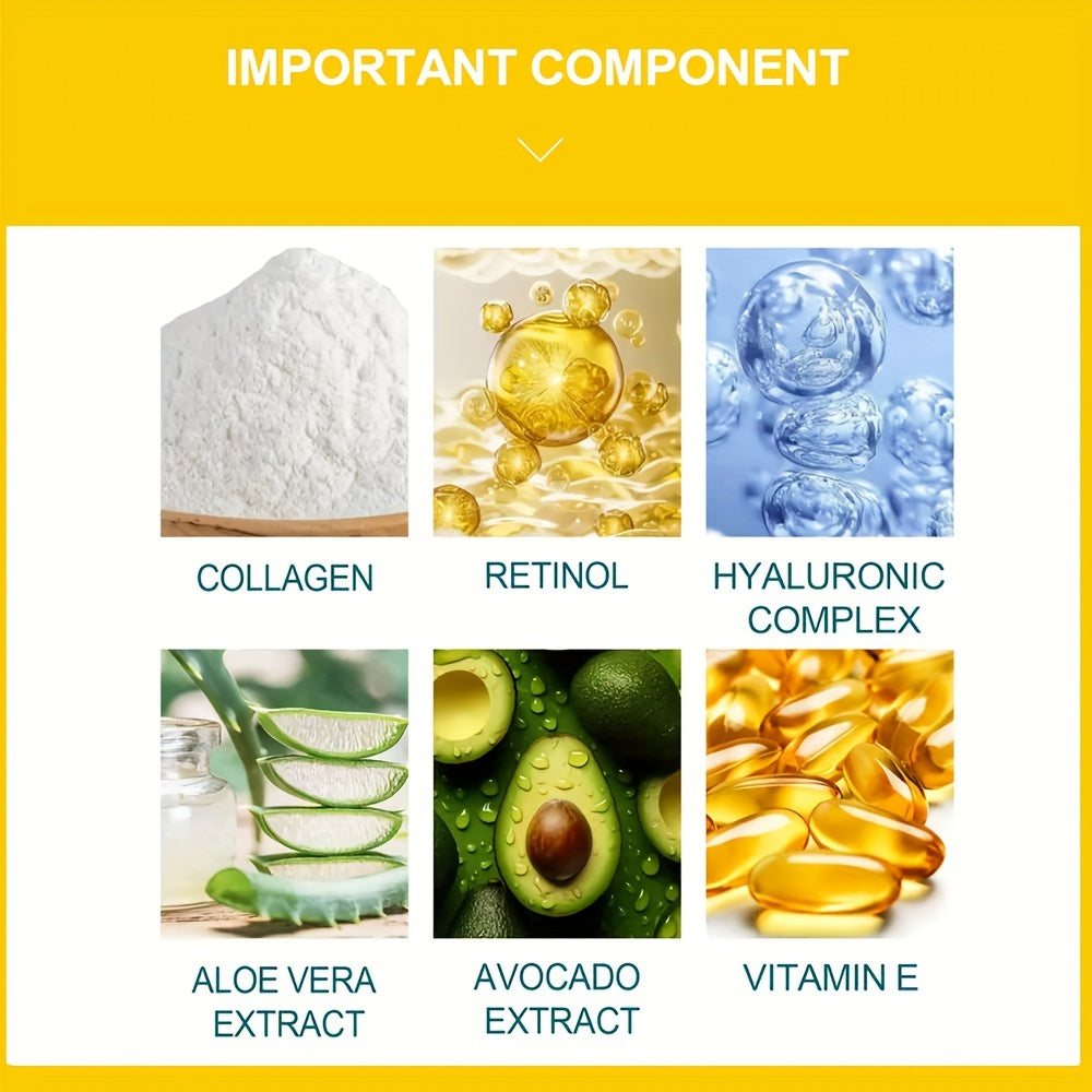 Unisex Face Cream Hydrating Moisturizer with Collagen Retinol Hyaluronic Acid for All Skin Types