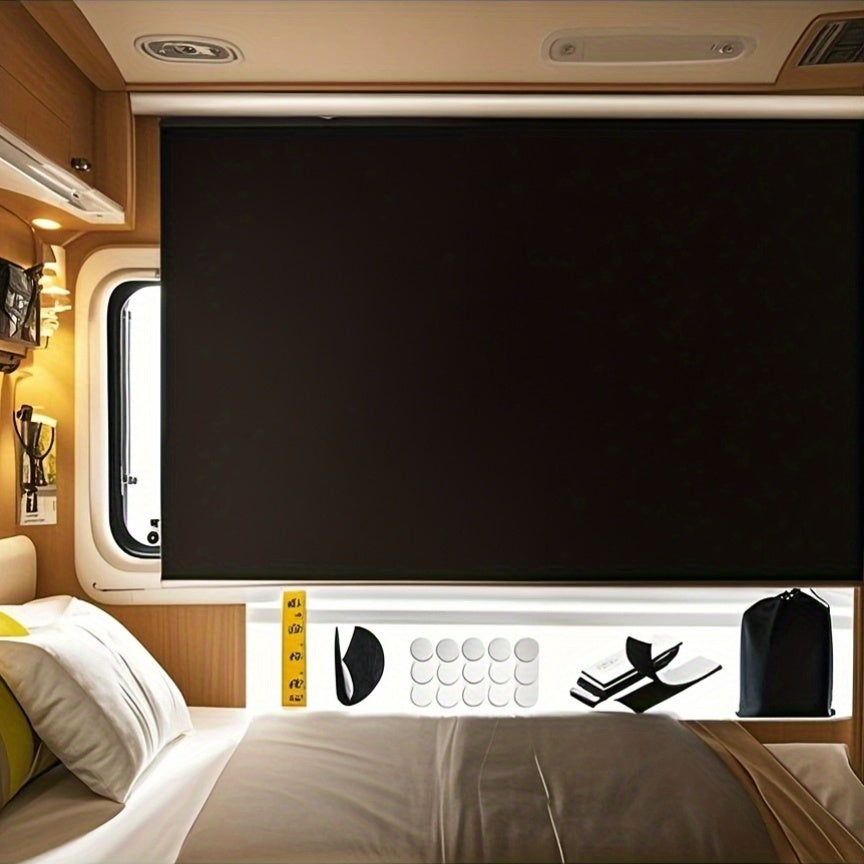 Blackout Curtain Panel, Portable UV Block Window Shade for RV Bedroom